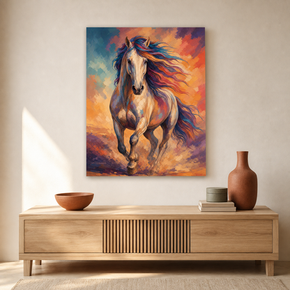 Caballo multicolor - ambiente