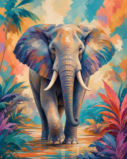 Elefante vibrante - diseño maestro