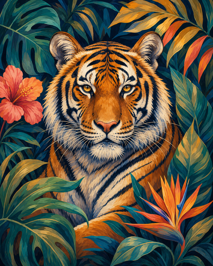 Tigre tropical - diseño maestro