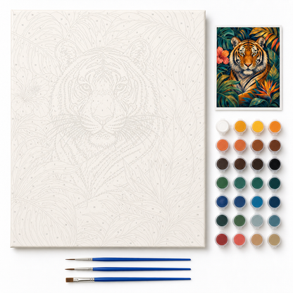 Tigre tropical - kit sin pintar