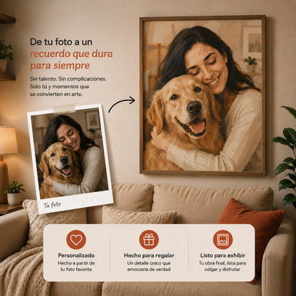 Pinta lo que Amas — Kit Personalizado de Pintura por Números