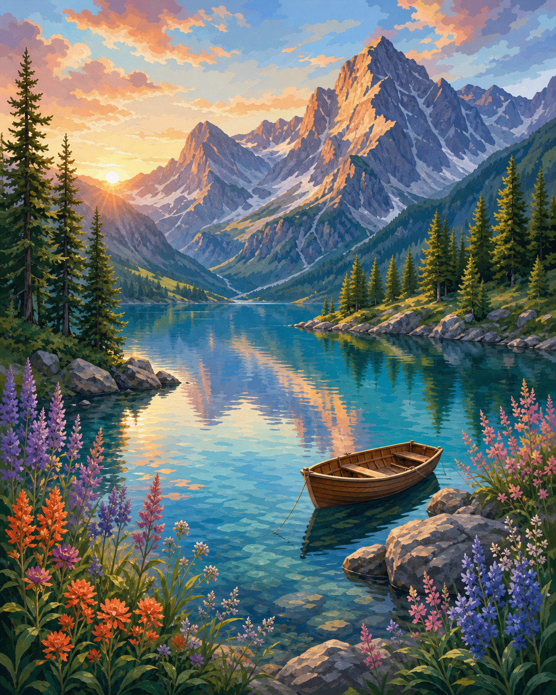 Lago alpino - diseño maestro