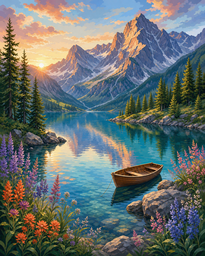 Lago alpino - diseño maestro