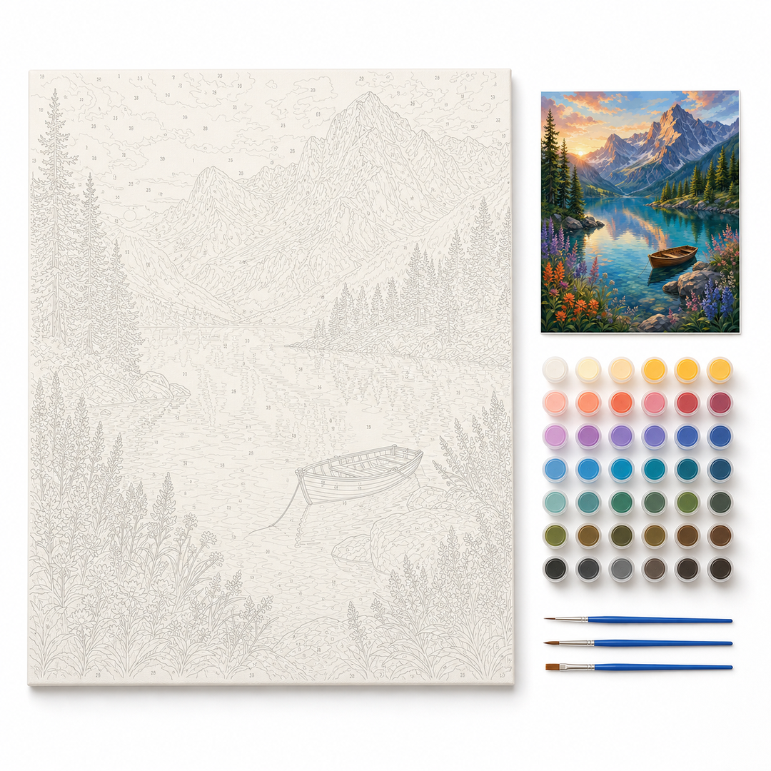 Lago alpino - kit sin pintar