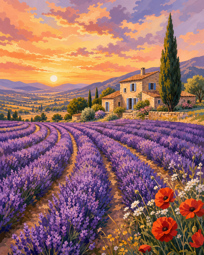 Campo de lavanda - diseño maestro