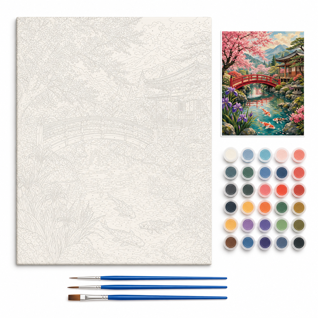 Jardín japonés - kit sin pintar