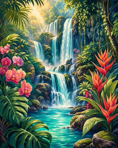 Cascada tropical - diseño maestro
