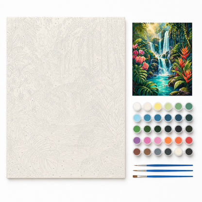 Cascada tropical - kit sin pintar