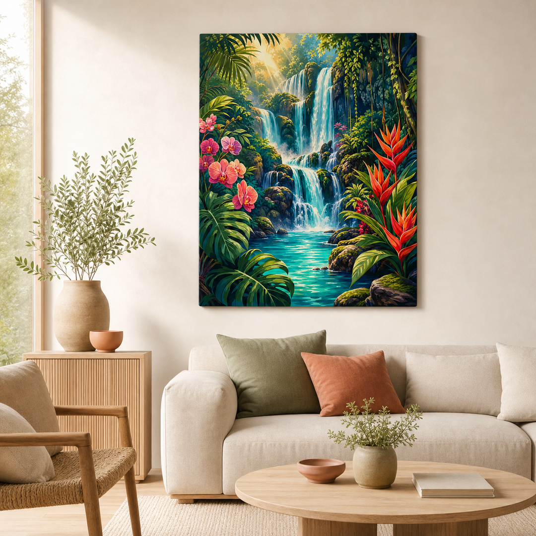 Cascada tropical - ambiente
