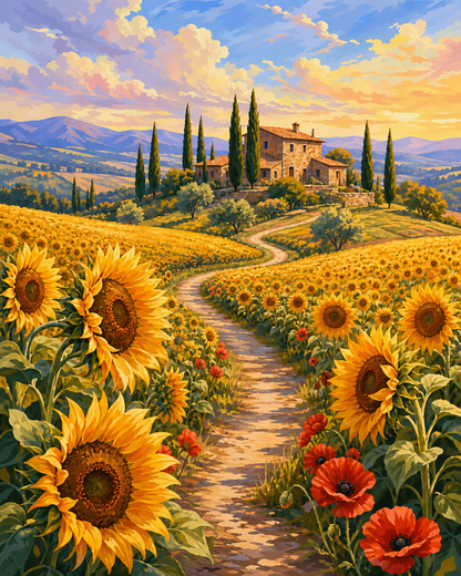 Camino de girasoles - diseño maestro
