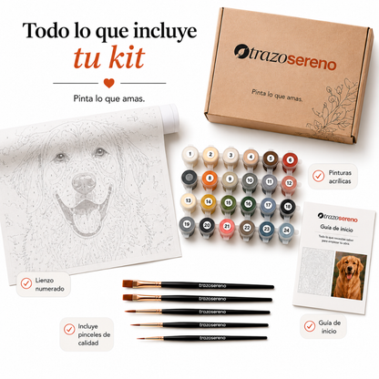 Pinta lo que Amas — Kit Personalizado de Pintura por Números
