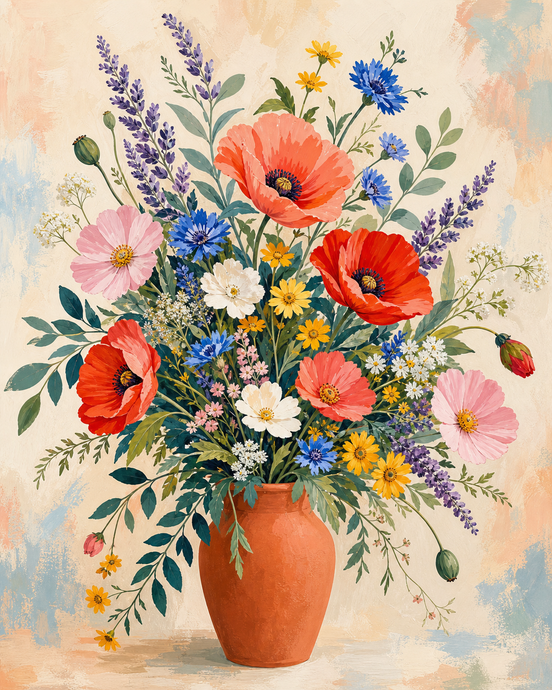 Ramo de flores silvestres - diseño maestro