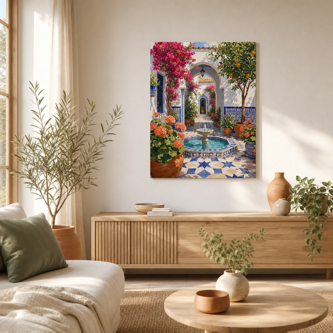 Patio andaluz con fuente - ambiente