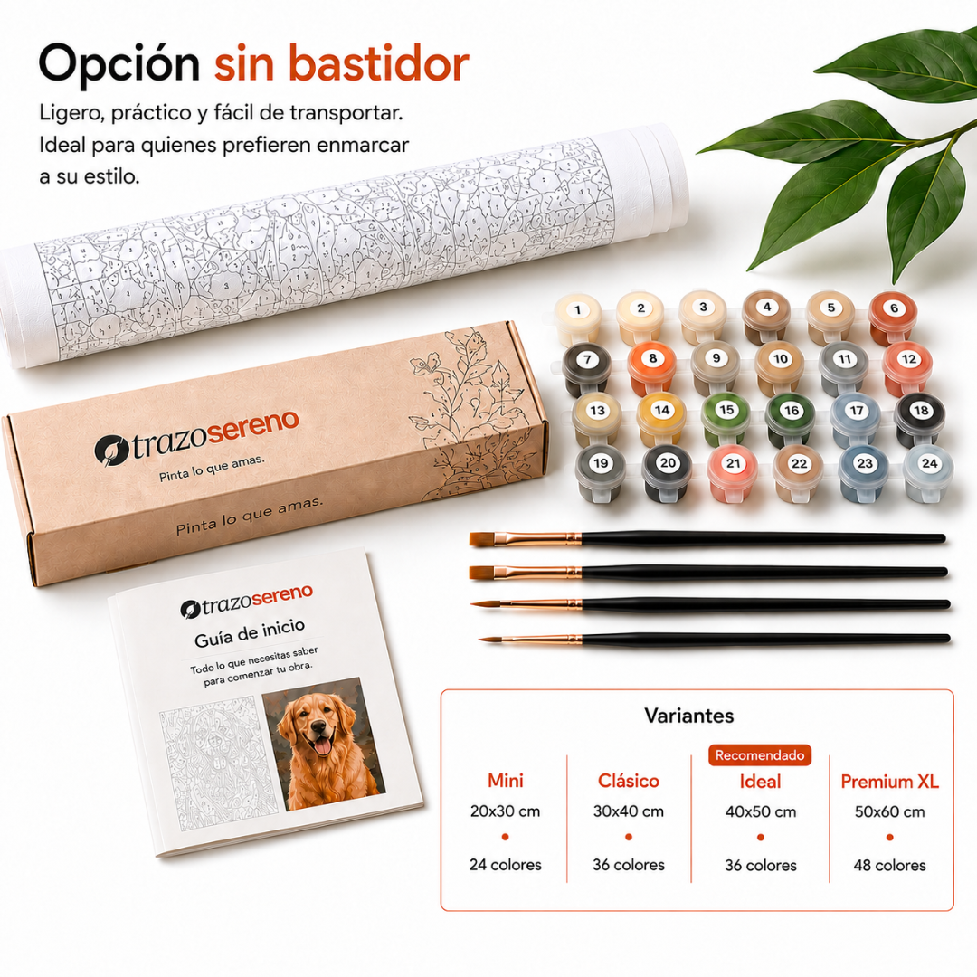 Pinta lo que Amas — Kit Personalizado de Pintura por Números
