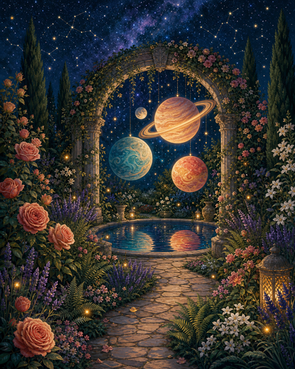 Jardín de los planetas - diseño maestro