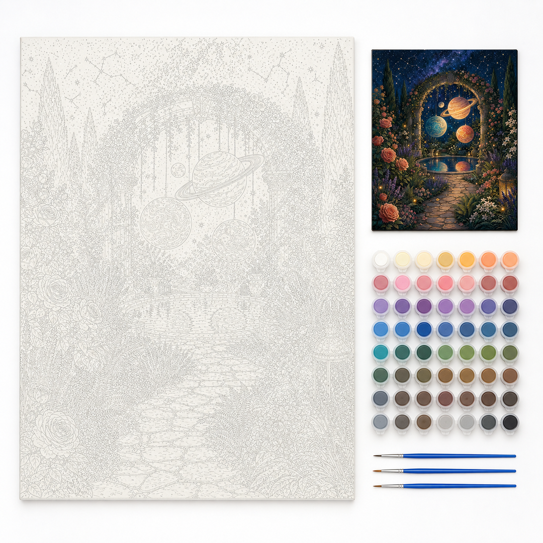 Jardín de los planetas - kit sin pintar