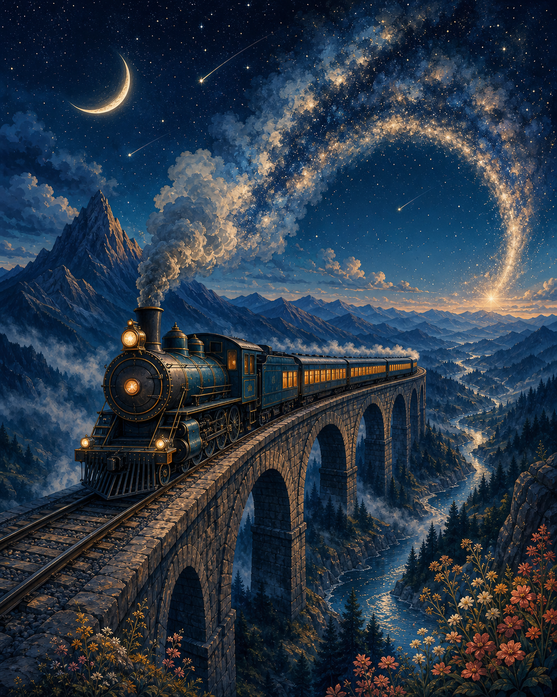 Tren hacia las estrellas - diseño maestro