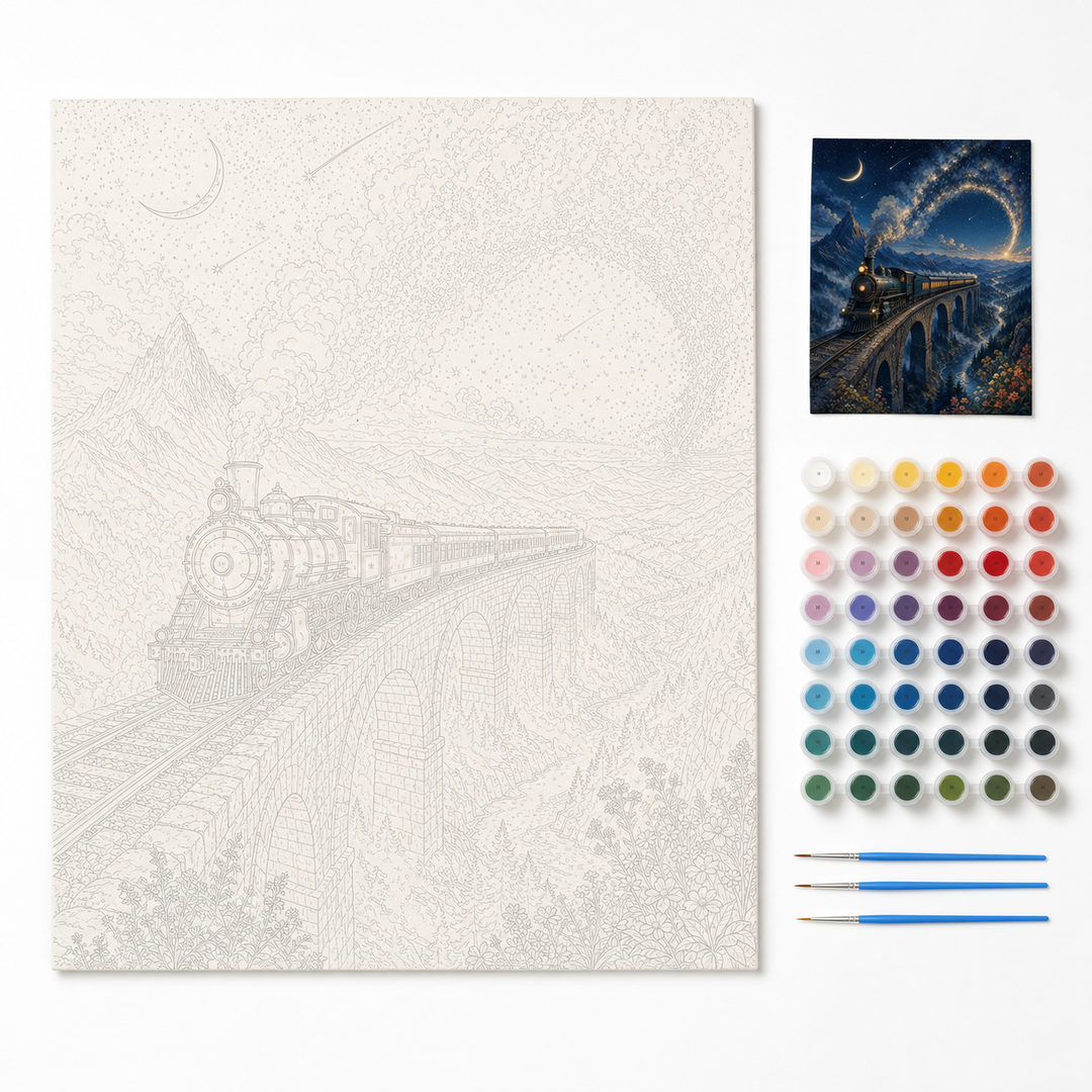 Tren hacia las estrellas - kit sin pintar