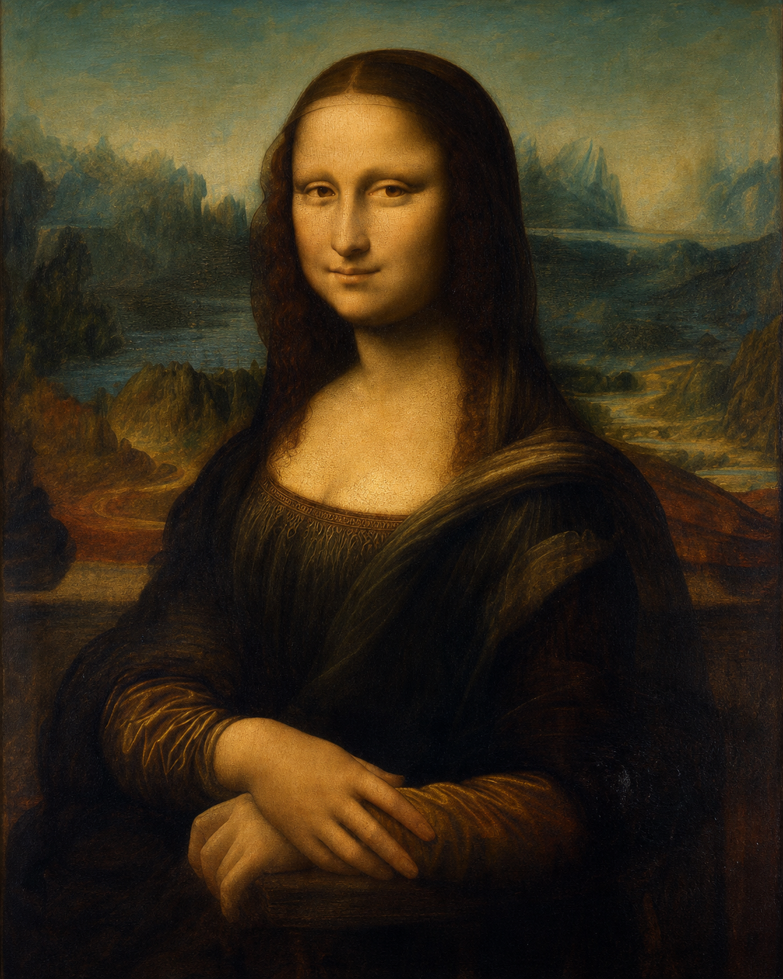 Mona Lisa — diseño del lienzo para pintar por números