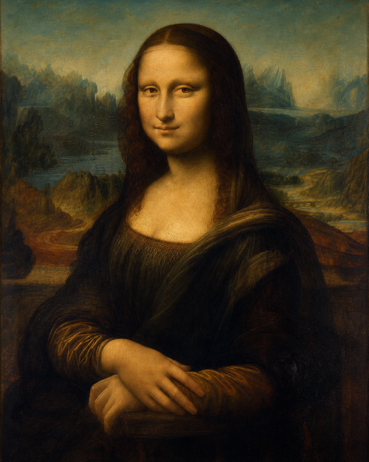 Mona Lisa — diseño del lienzo para pintar por números