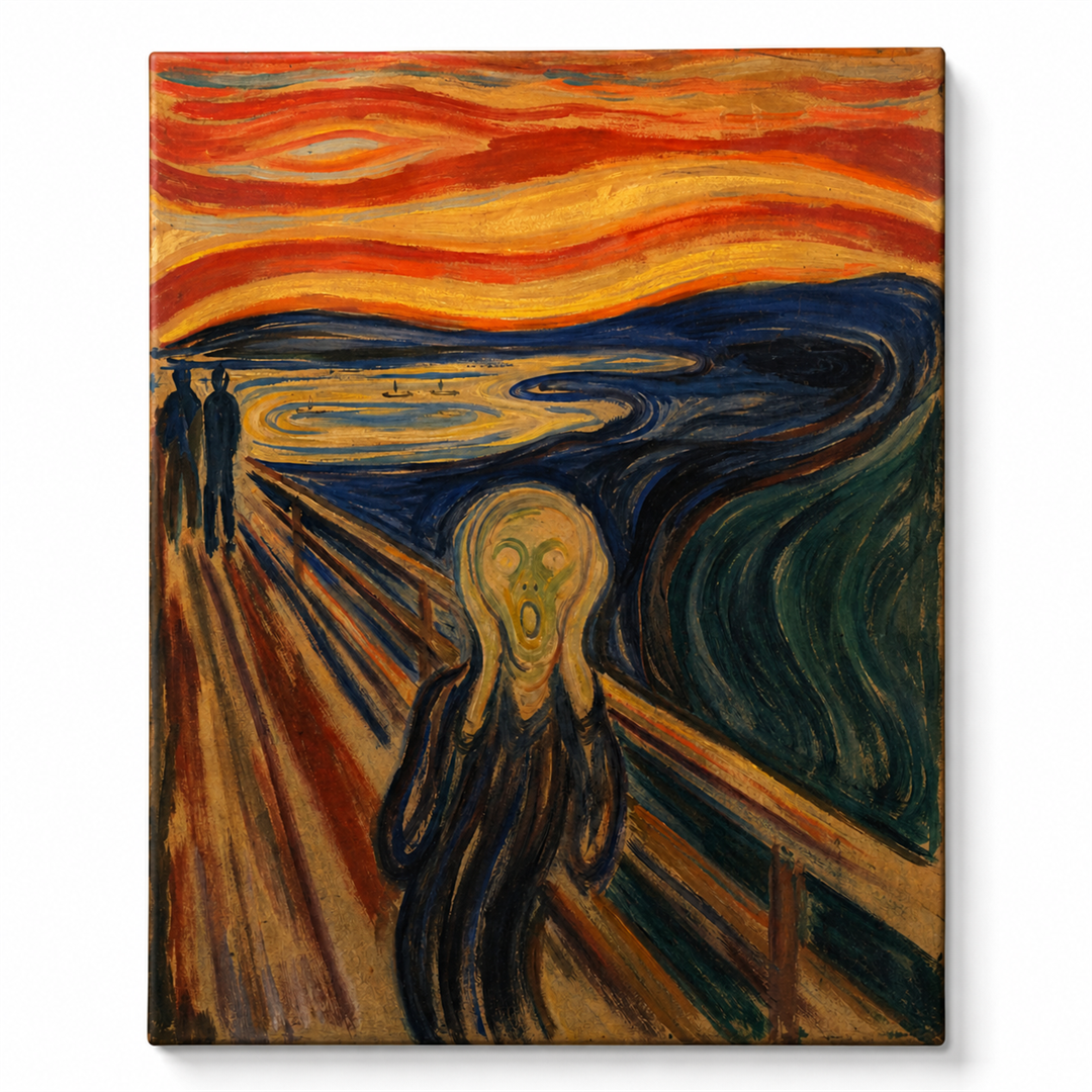El grito — lienzo terminado