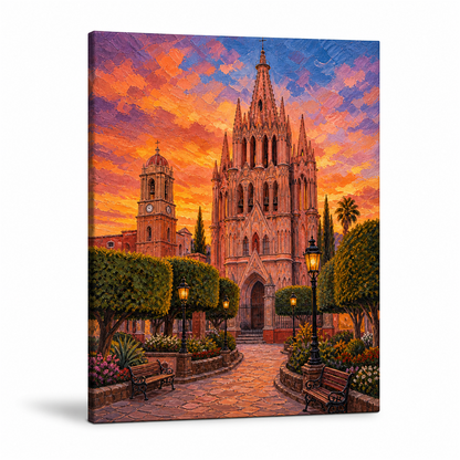 San Miguel de Allende — lienzo terminado