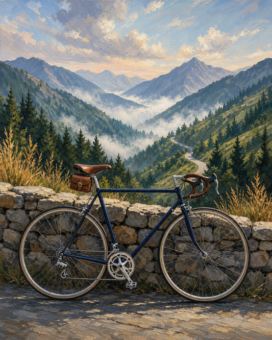 Ruta de montaña — diseño del lienzo para pintar por números