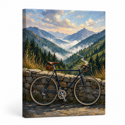 Ruta de montaña — lienzo terminado
