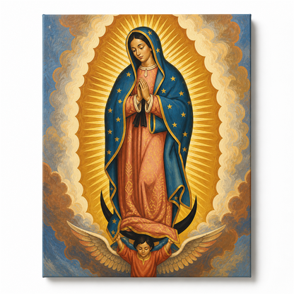Virgen de Guadalupe — lienzo terminado